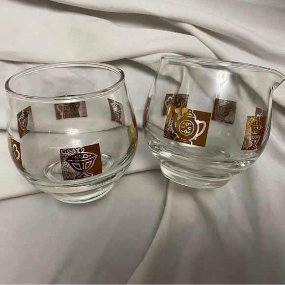 Inland Glass midcentury creamer, sugar, tray - Excellent condition - Picture 5 of 7